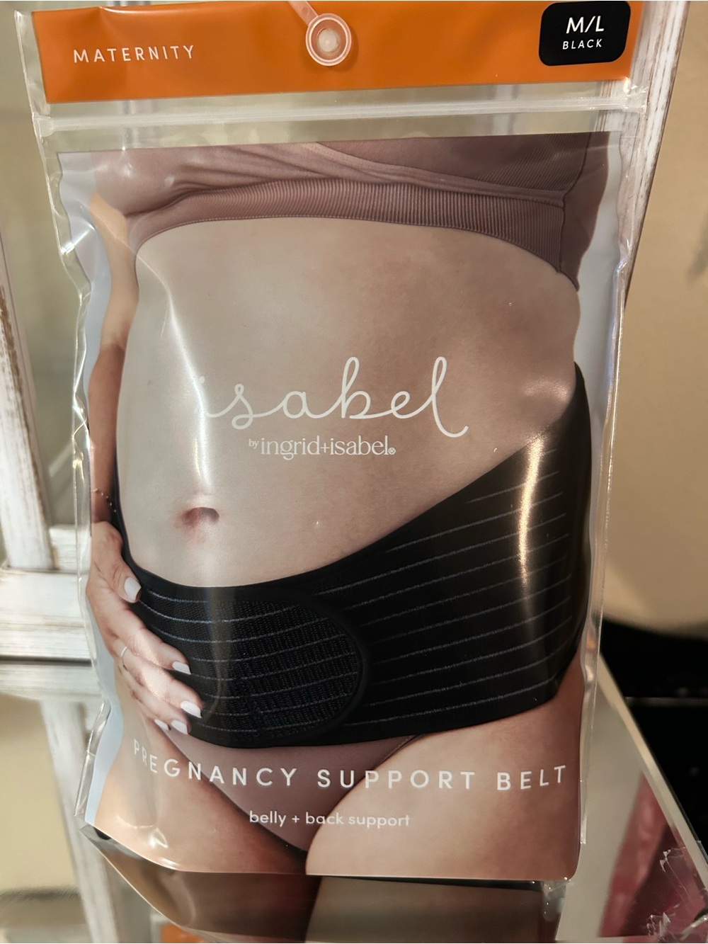 Ingrid & Isabel Black Pregnancy Support Belt